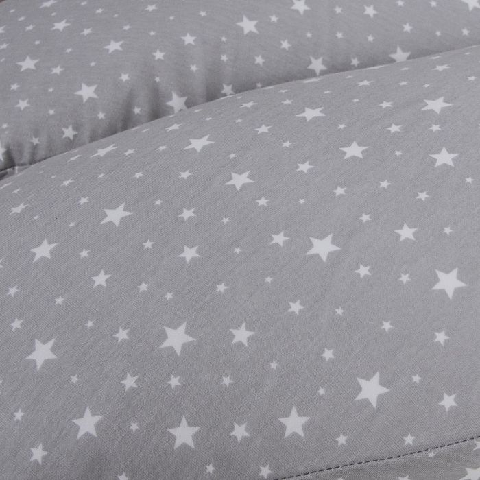 CebaBaby DUO nėščiųjų ir maitinimo pagalvė dżersej žvaigždės pilka W-885-000-739