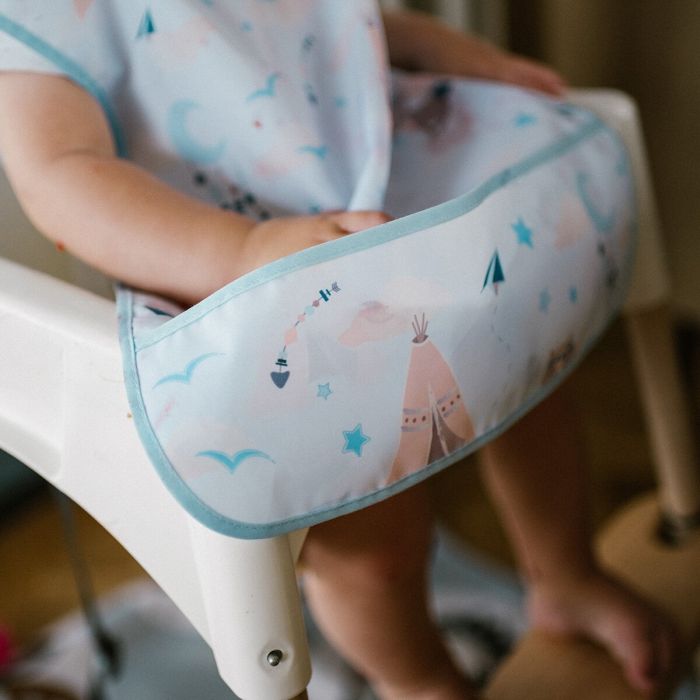 Babyono prijuostė neperšlampama su kišene nuo 24 mėn meškėnas mėlynas 1642/01