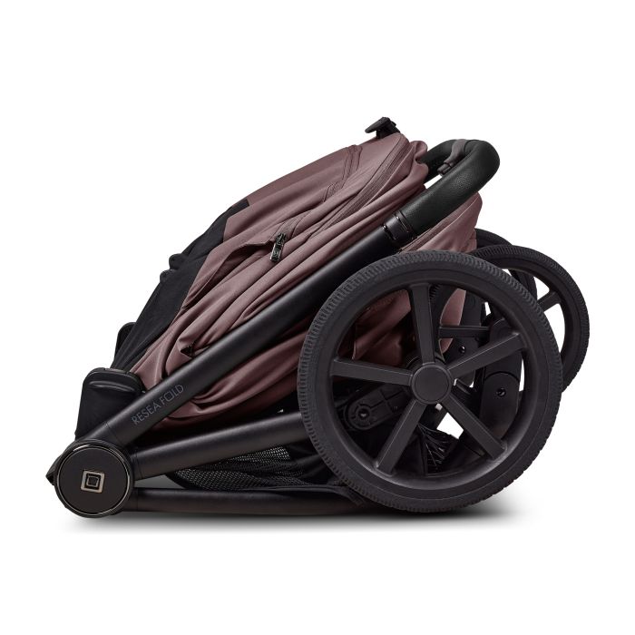 Moon vežimėlis universalus susilankstantis lopšys  2/1 Resea fold bronzinis