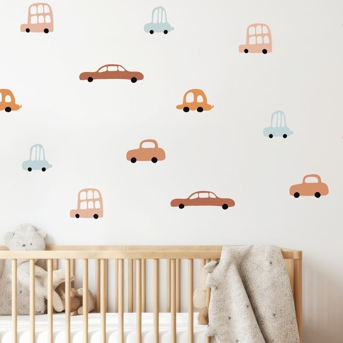 Pastelowe Love lipdukai sienoms mašinytės boho II