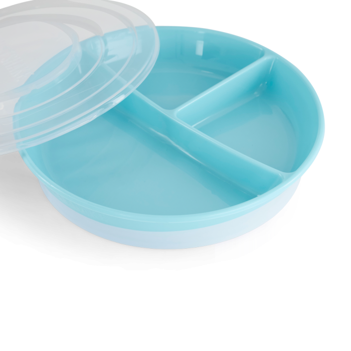Twistshake lėkštė su skyreliais mėlyna 78170