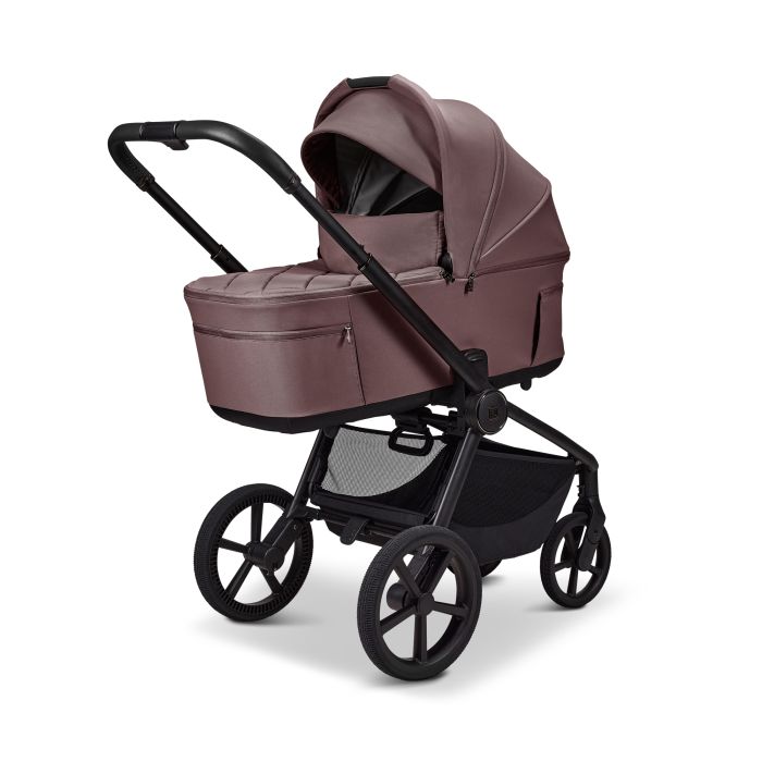 Moon vežimėlis universalus susilankstantis lopšys  2/1 Resea fold bronzinis