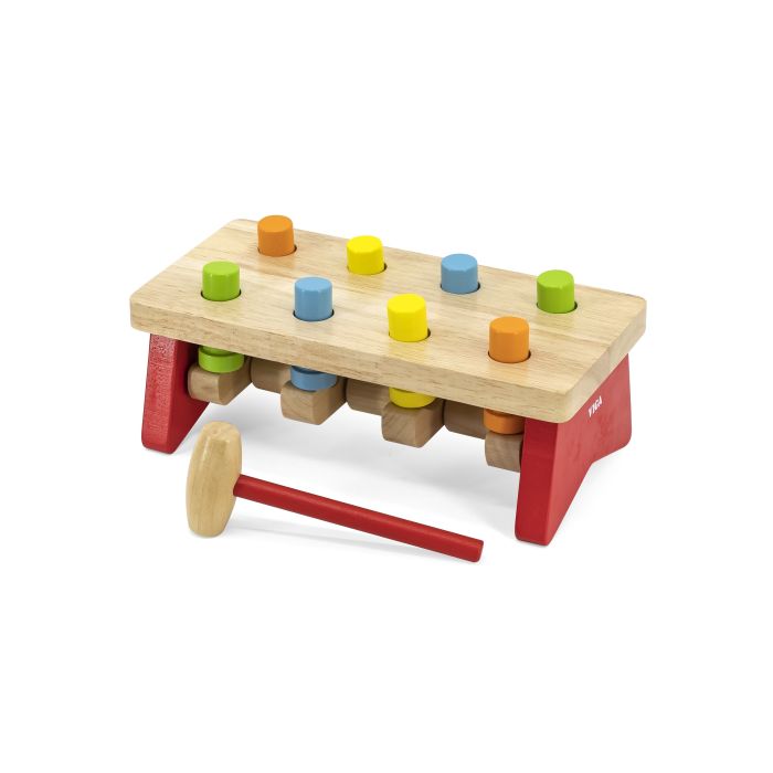 Viga medinis žaidimas su plaktuku 24M+ 59719