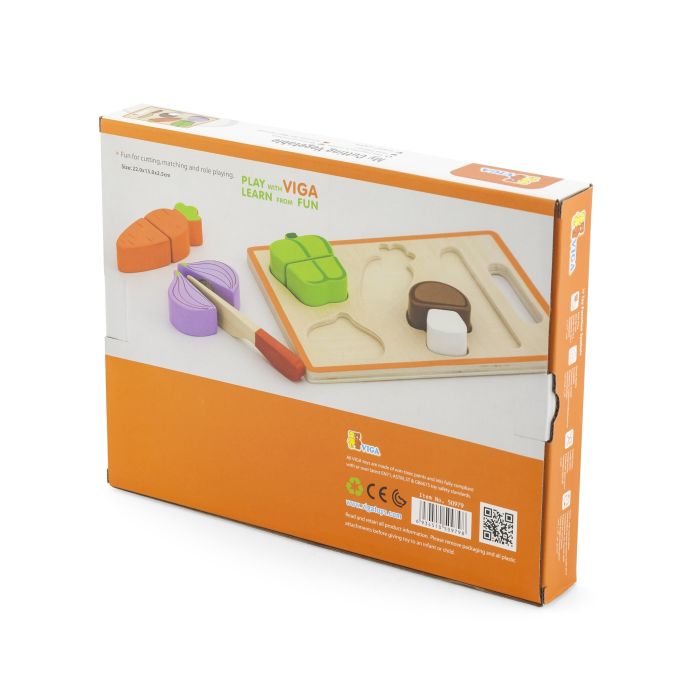 Viga medinis žaislas daržovės 18M+ 50979