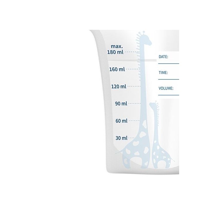 BabyOno maišeliai motinos pienui laikyti užšaldyti 30 vnt.x180 ml, 1084