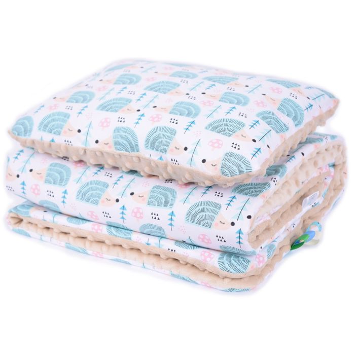 Hällikomplekt "Hedgehog" pleed 100x75cm ja padi 30x40cm