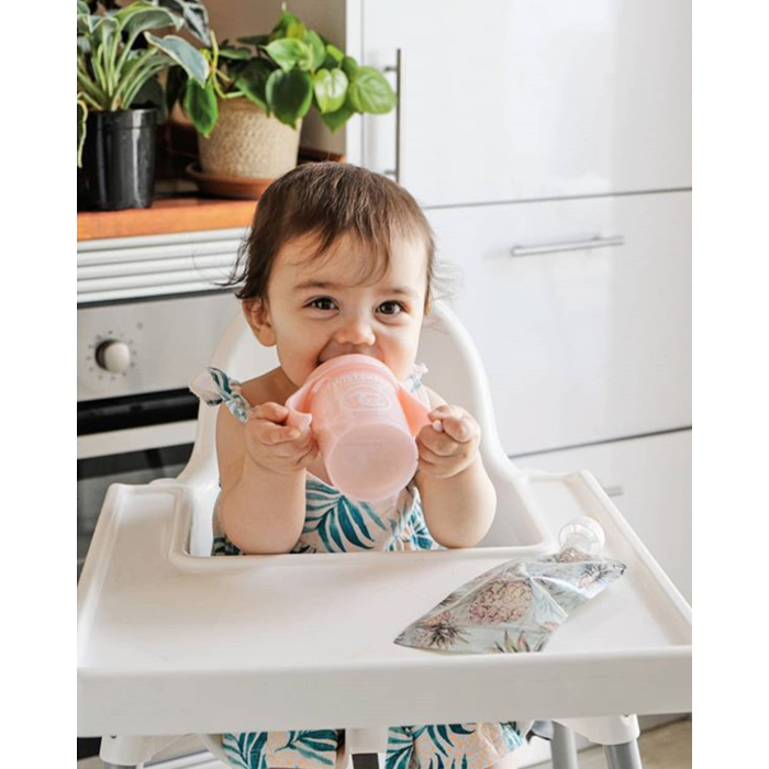Twistshake puodelis mini rožinis nuo 4mėn 230 ml 78267