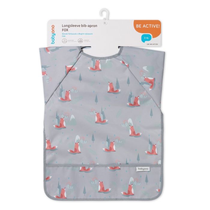 Babyono prijuostėlė su rankovėmis lapė 1477/03