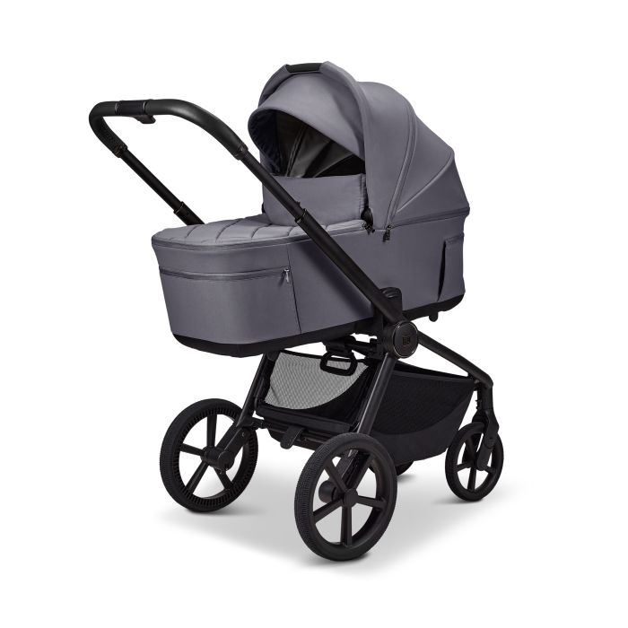 Moon vežimėlis universalus susilankstantis lopšys  2/1 Resea fold pilkas