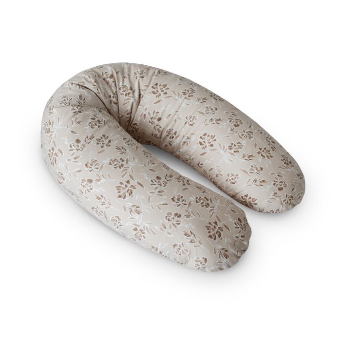 CebaBaby žindymo ir maitinimo pagalvė dżersej multi ruda gėlės W-880-000-828
