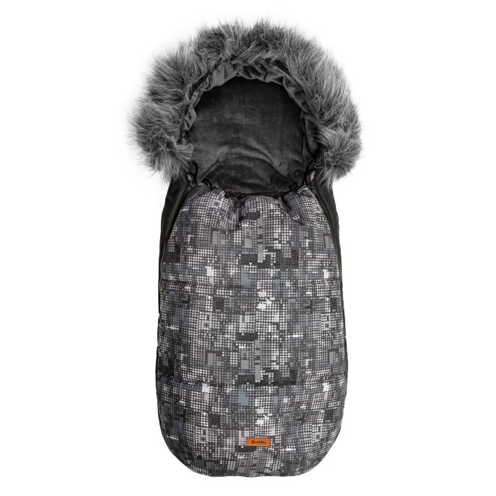 Sensillo vokelis vežimėliui, OLAF, 100x45, tamsiai pilkas, taškiukai, 8361