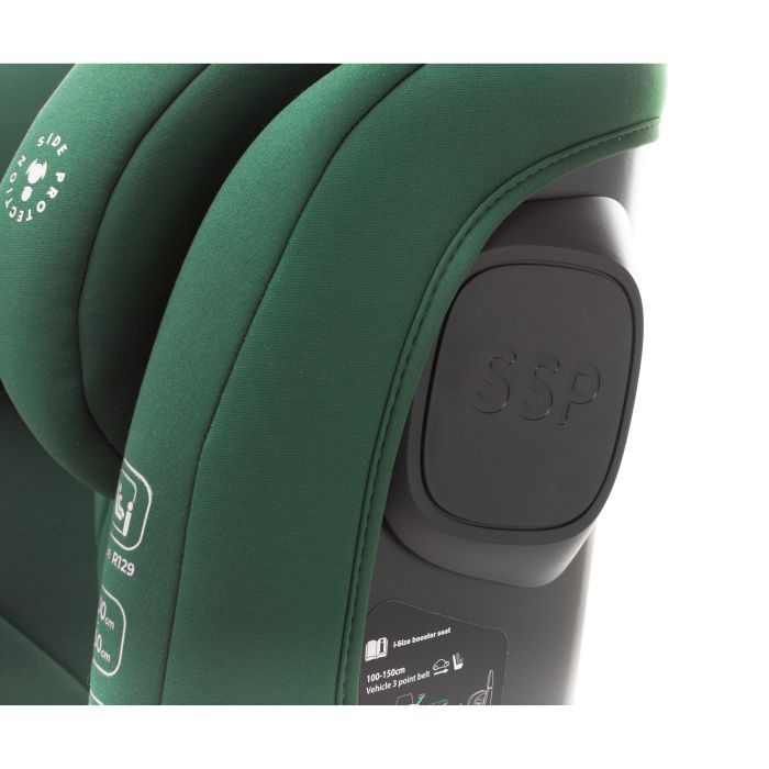 4Baby autokėdutė NERO 100-150CM tamsiai žalia I-SIZE