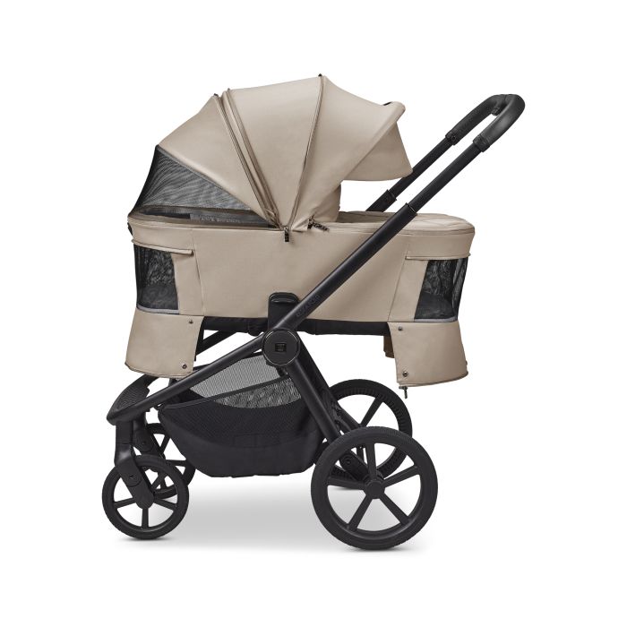 Moon vežimėlis universalus susilankstantis lopšys  2/1 Resea fold kreminis