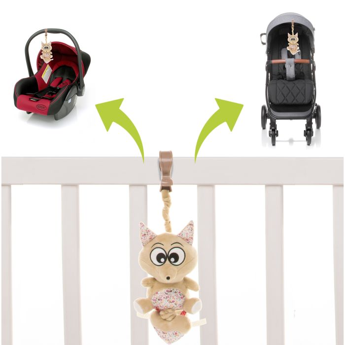 4Baby muzikinas žaislas vežimėliui lapė F01