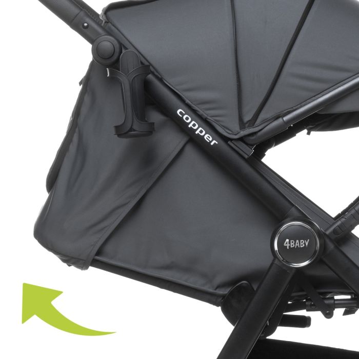 4Baby sportinis vežimėlis COPPER pilkas