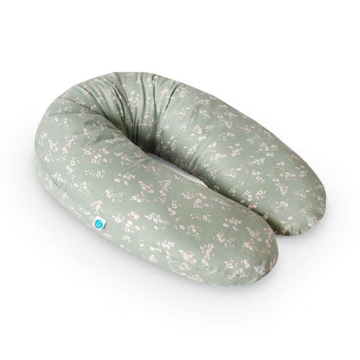 CebaBaby Multi žindymo ir maitinimo pagalvė, žalia gėlės W-880-000-826
