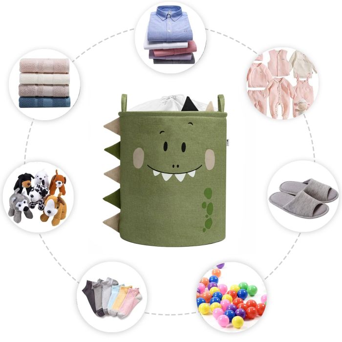 SIPO krepšys žaislams premium dino 40x40x50cm XB06