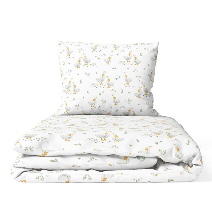 Ankras patalynė 2 d 135/100 40/60 žąsys žalia