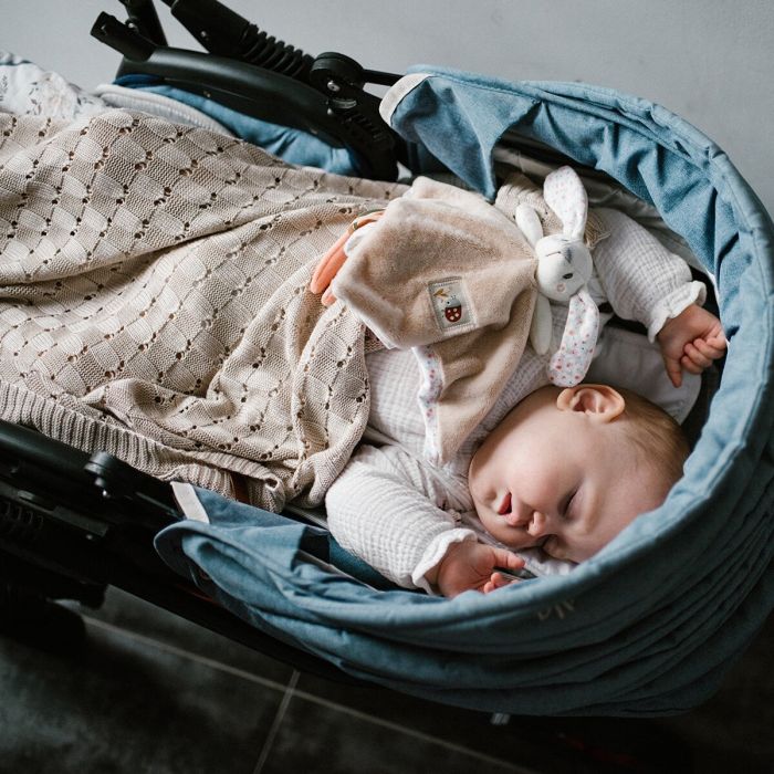 Babyono pledas megztas bambukinis rudas 1479/03