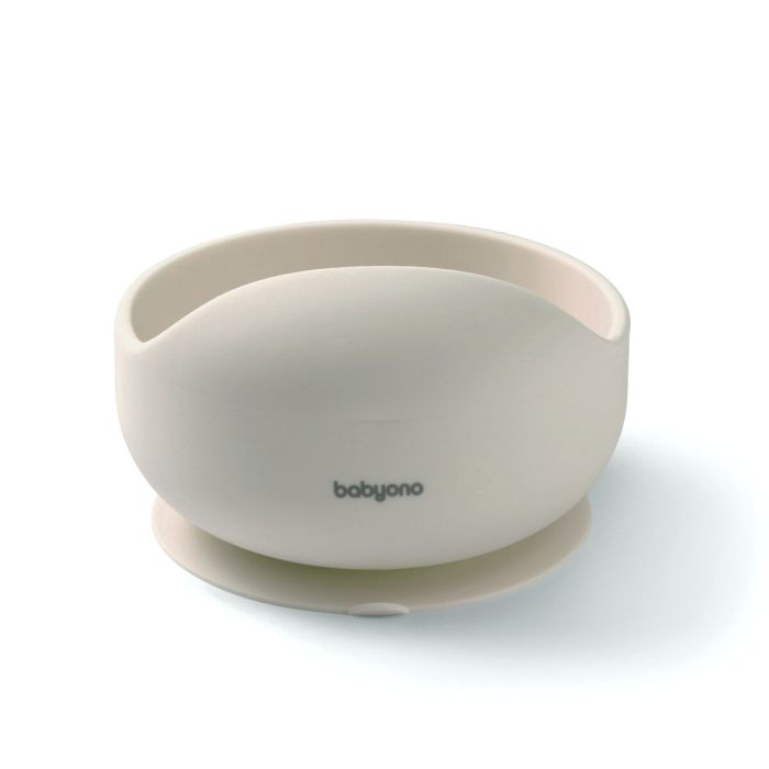 Babyono lėkštutė silikoninė neslystanti kreminė 1481/04