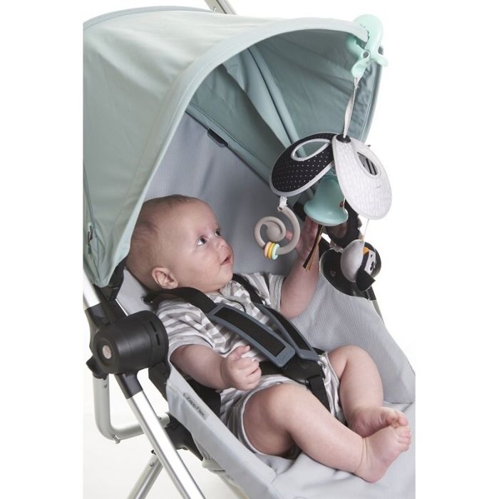 Tiny Love karuselė linksmybės kelioninė juoda balta