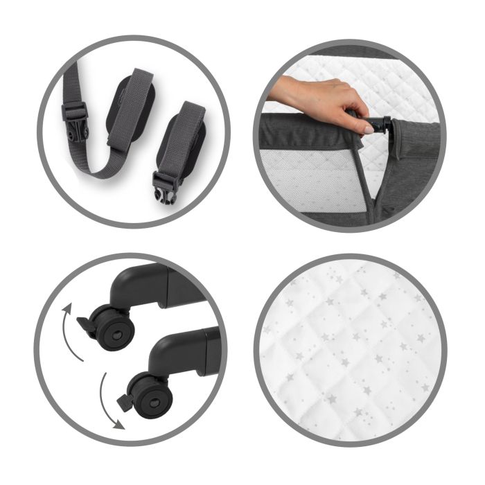 Kidwell pristatoma lovytė SNUZZY tamsiai pilka