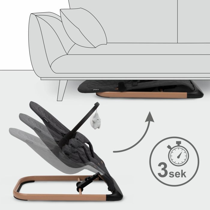 Kidwell gultukas LARO juodas medis