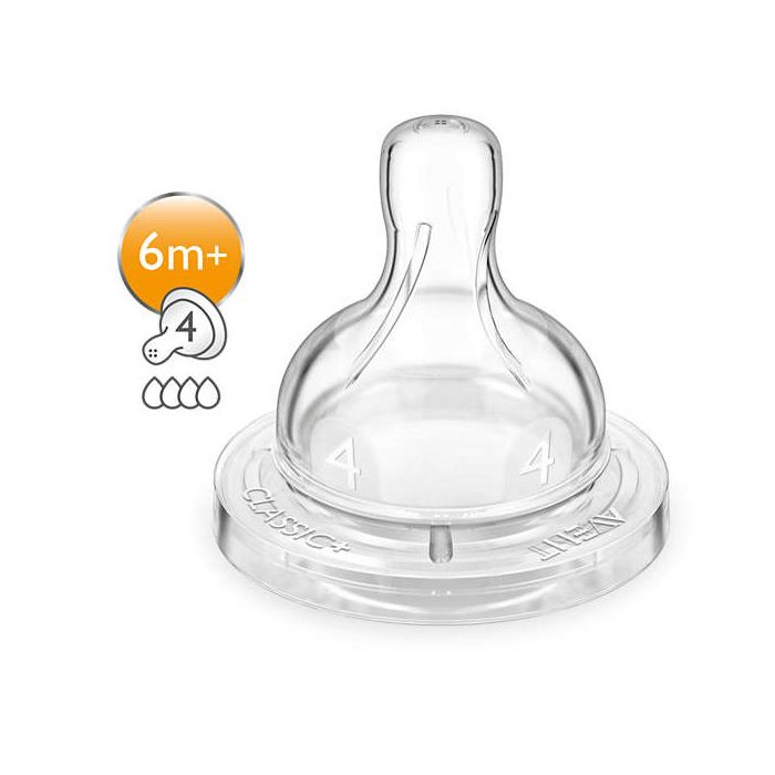 Lutipudeli lutt AVENT "Classic" 6k+ kiire vooluga