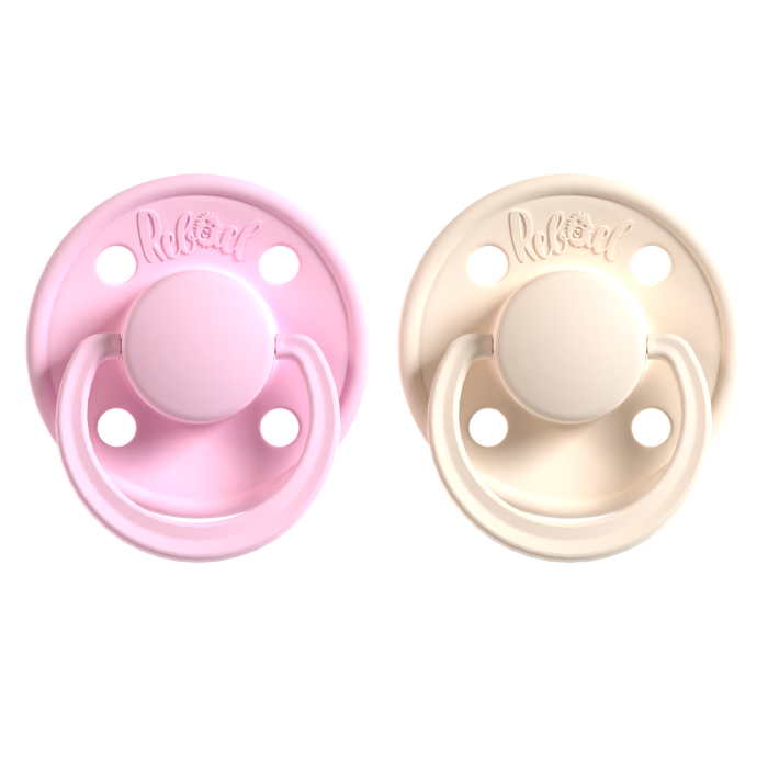 Rebael čiulptukai mono rožinis kreminis 2vnt dydis 2