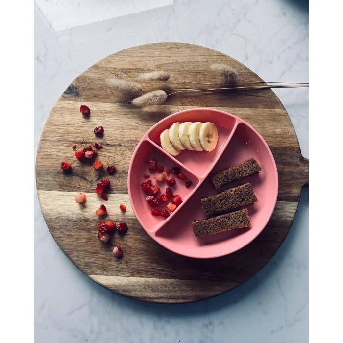 Twistshake lėkštė su skyreliais rožinė 78169