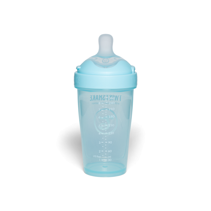 Twistshake buteliukas antikolikinis Pro Double 260ml mėlynas 79025