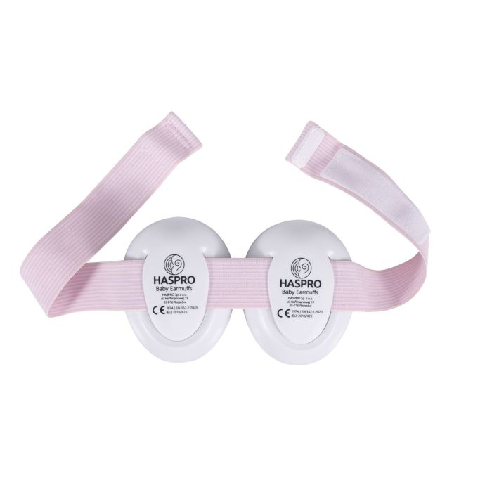 Haspro apsauginės ausinės kūdikiams rožinės BE05G