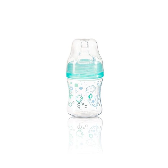 BabyOno dieglių nesukeliantis plataus kaklelio buteliukas 120 ml nuo 0 mėn mėtinis 402/01