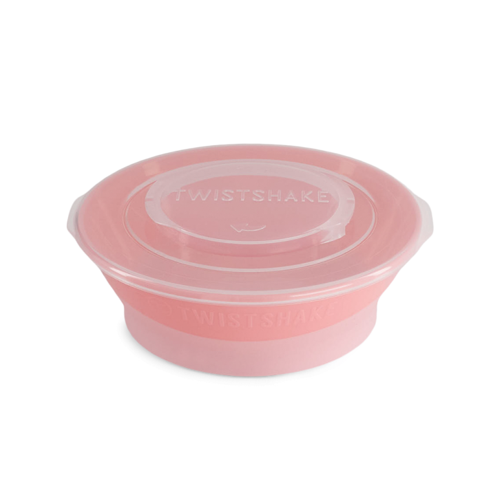 Twistshake dubenėlis su dangteliu rožinis 78149