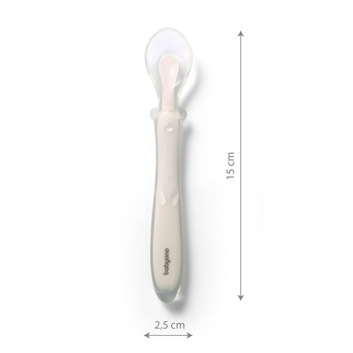 Babyono silikoninis šaukštelis lankstomas kreminis 785/04