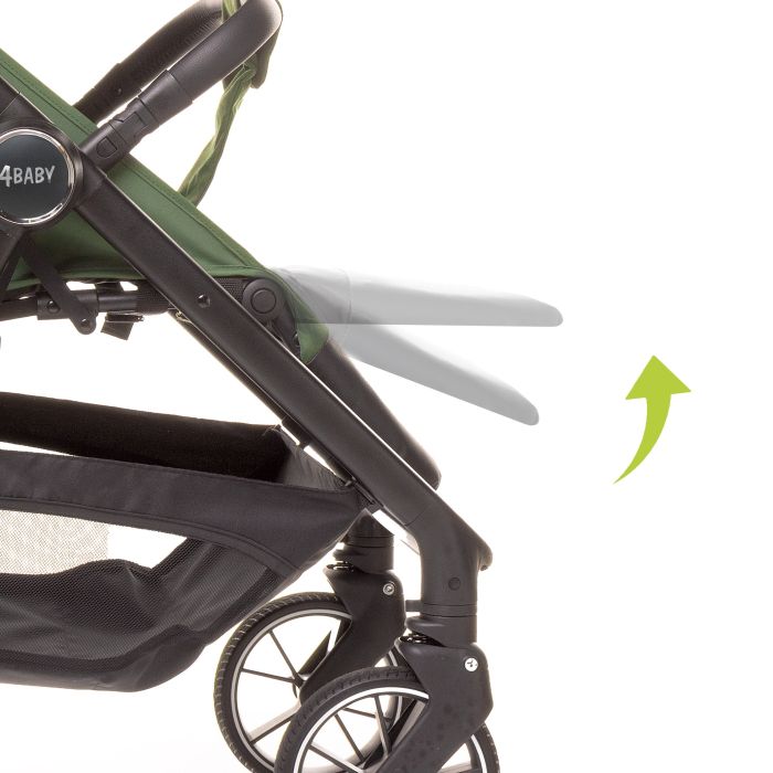 4Baby sportinis vežimėlis COPPER žalias