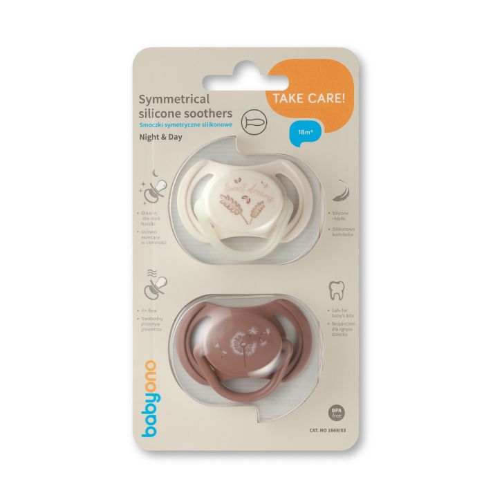 Babyono čiulptukas silikoninis simetrinis 18m+ 1669/03