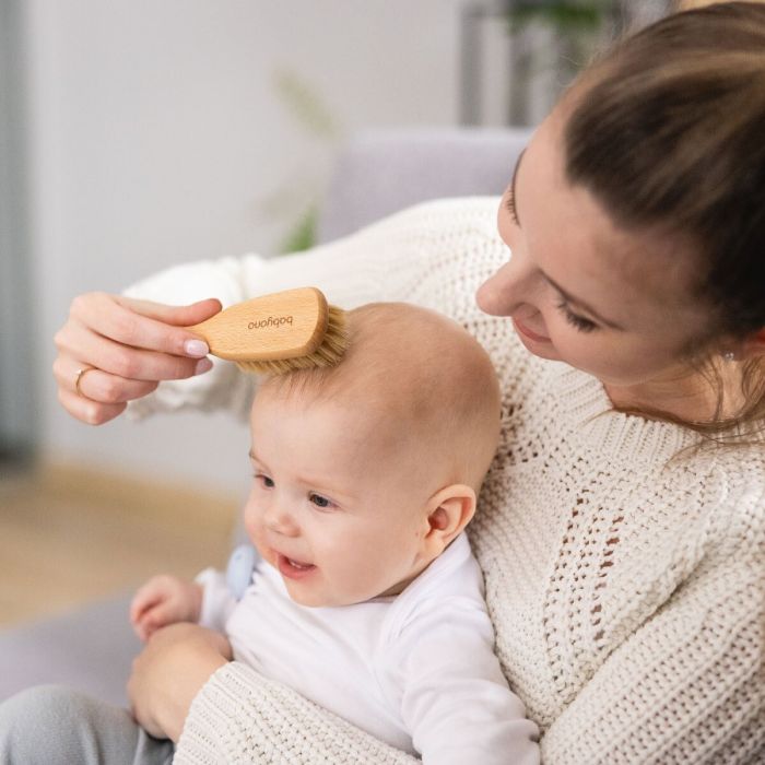 Babyono natūralių šerių šepetys vidutinio minkštumo 1655