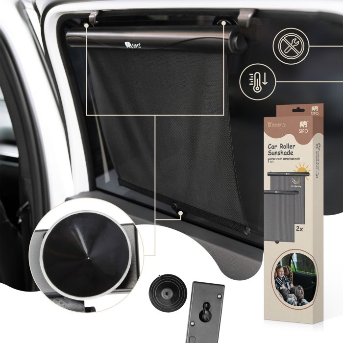 SIPO užuolaidėlės nuo saulės roletas 2vnt SCA-06