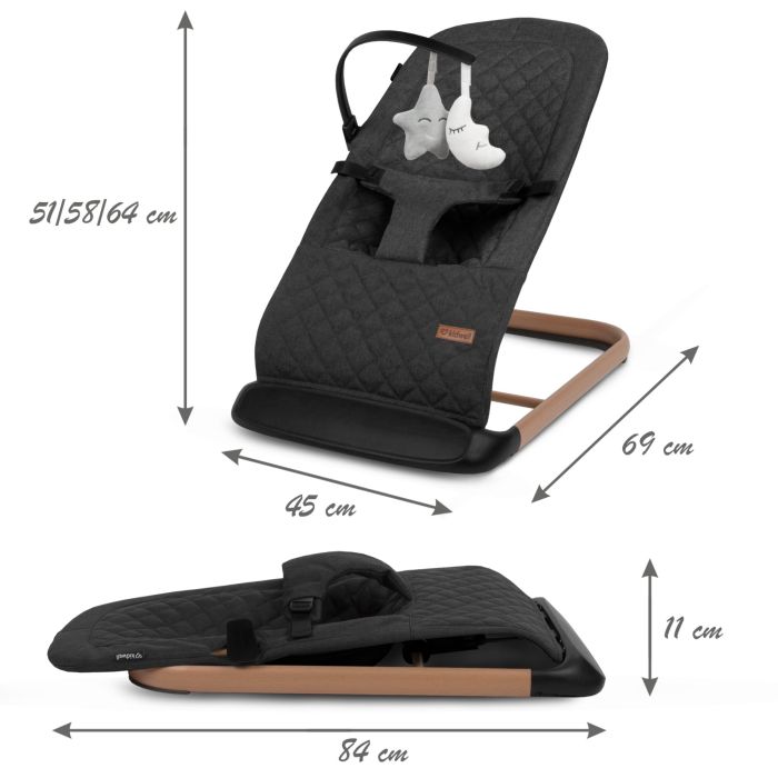 Kidwell gultukas LARO juodas medis