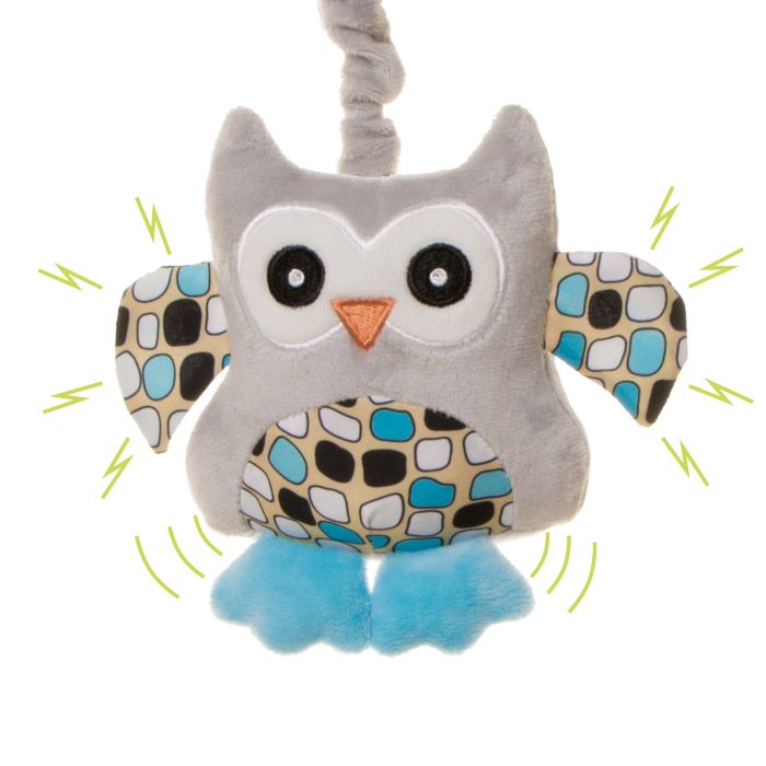 4Baby žaislas cipsiukas vežimėliui pelėdžiukas OB02