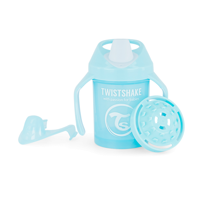 Twistshake puodelis mini mėlynas nuo 4mėn 230 ml 78268