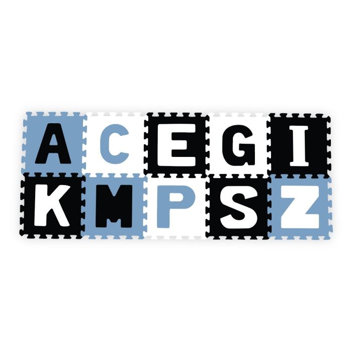 BabyOno lavinamoji dėlionė raidės, mėlyna, 10 vnt., 278/03