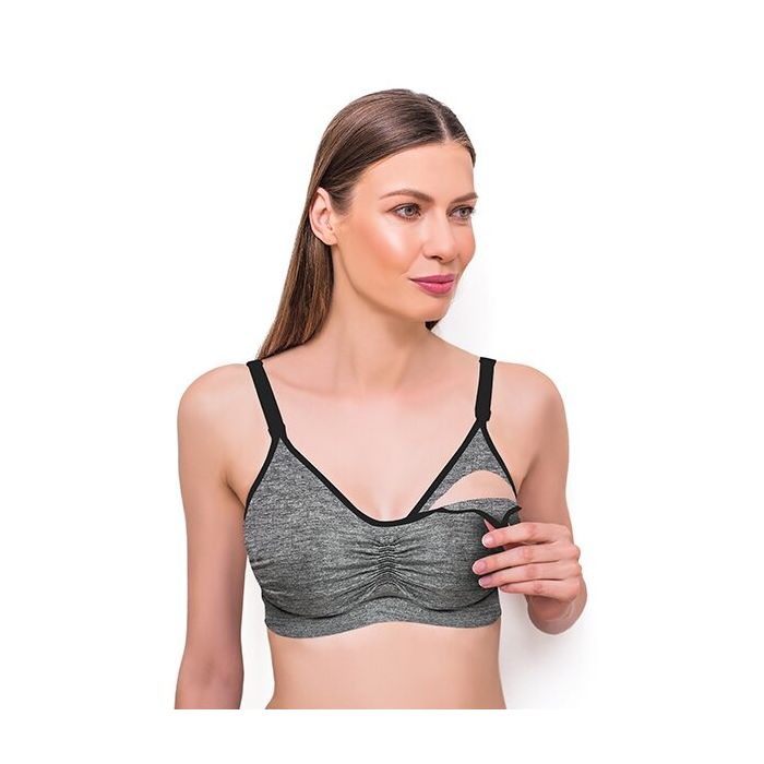 BabyOno liemenėlė nėščiajai / maitinančiai, D80-85, pilka 506/37