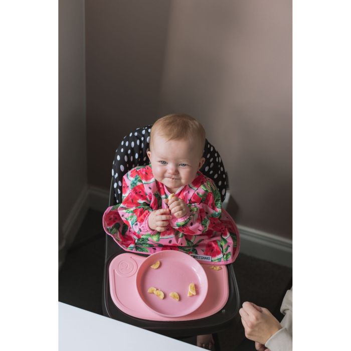 Twistshake lėkštutė su dangteliu rožinė 78159