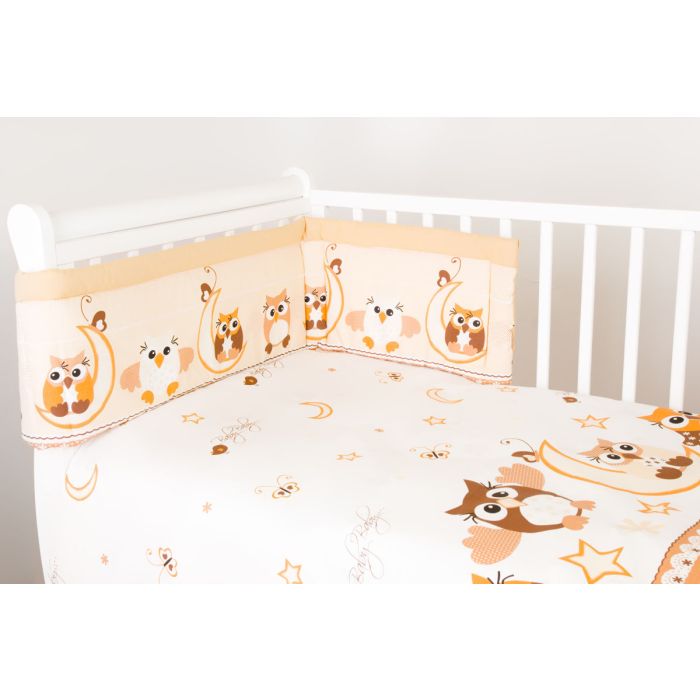 Voodipesu komplekt koos kaitsega "Ilusad unenäod", pruun