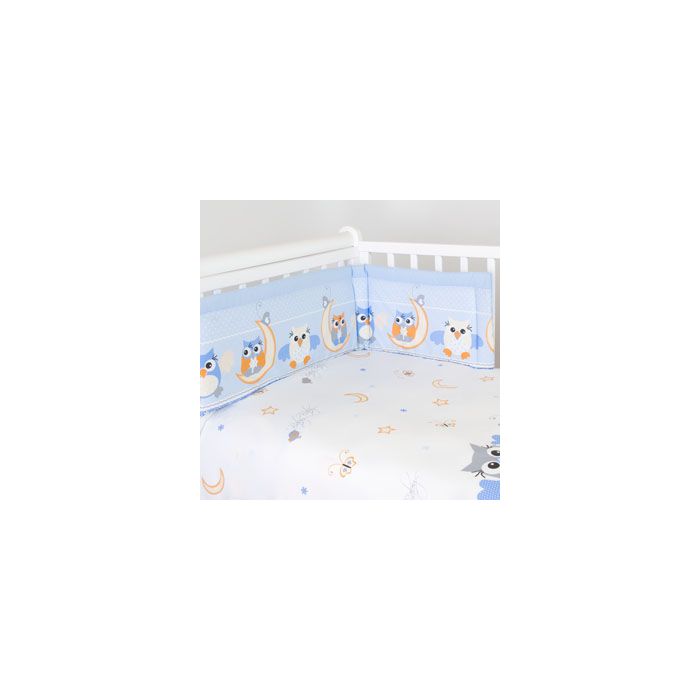 Voodipesu komplekt koos kaitsega "Ilusad unenäod", sinine