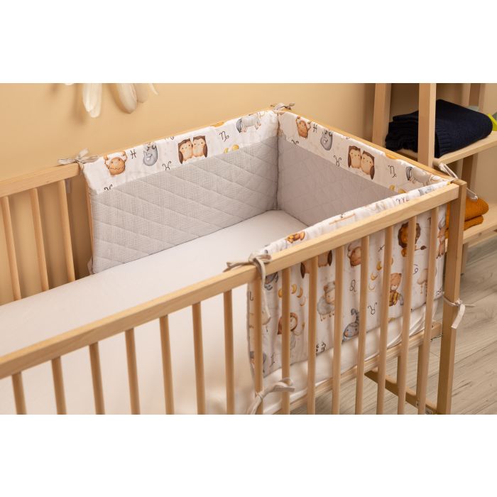 Musliinist voodipehmendus beebile 180 cm "Zodiac" 