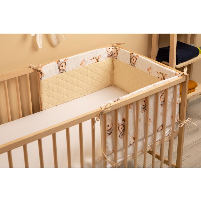 Musliinist voodipehmendus beebile 180 cm "Lissie" 