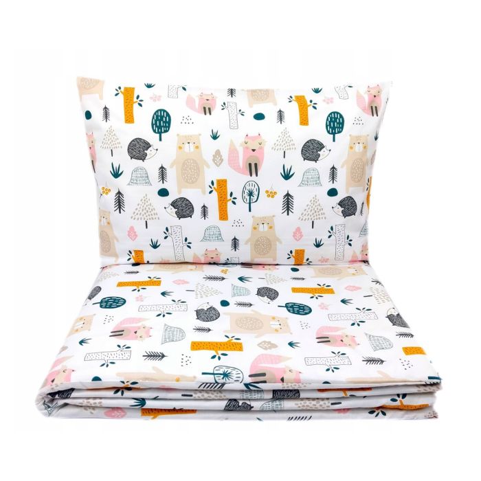 Voodipesu beebidele 135x100 "Fox&Bear" 